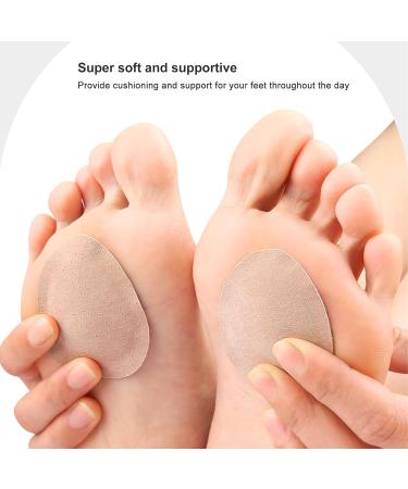 Metatarsal Pads - 3 Pairs Cushioned Foot Pads for Shock Absorption Blisters Calluses & Corns - Self-Adhesive Faux Leather Arch Support - Buy Online on GoSupps.com