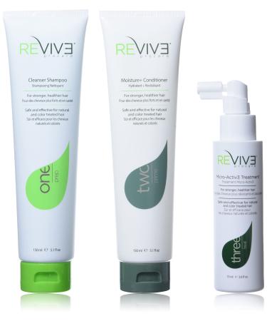 REVIV3 Procare 30 Day Trial Kit - 3-Part System for Fine and Thinning Hair - Sulfate and Paraben Free - Leave-In Hair Treatment Shampoo and Conditioner - Thinning Hair Treatment for Men and Women - Buy Online on GoSupps.com