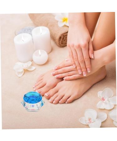 minkissy 2pcs Nail Art Crystal Cup Nails Glass Dish Mini Crystal Bowl Clear Acrylic Dappen Dish Acrylic Liquid Container Nail Art Powder Bowl White Crystal Dust-proof Accessories 6.5x6.5cmx2pcs Lake Bluex2pcs - Buy Online on GoSupps.com