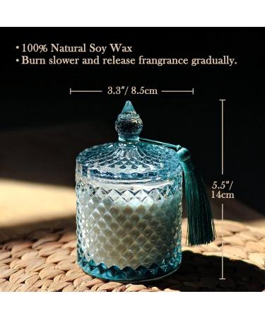 8oz Pine Scented Soy Candle - Gift for Women Aromatherapy Glass Jar Candle for Home Spa & Yoga - Perfect for Mother's Day Birthdays & Christmas - Buy Online on GoSupps.com