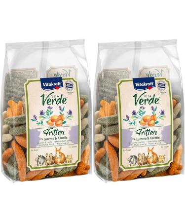 Vita power vita verde fries rodent feed snack with lucerne and carrot without added sugar (1x 200g) (pack with 2) 200 g (2 -pack)
