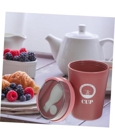 Alipis 3pcs Soup Cup with Spoon Lunch Flask Travel Soup Container Breakfast Spoon Soup Cup Portable Student 1 - Buy Online on GoSupps.com