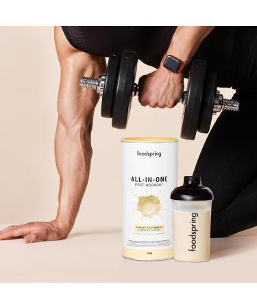 Foodspring All-in-One Post-Workout Shake - 20g Carbs High Protein Low Sugar | Muscle Growth & Recovery (1000g Vanilla) - International Shipping - Buy Online on GoSupps.com