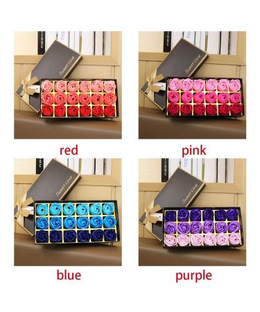 Bibabala Box of Flora Scented Roses Bath Soap | Rose Petals Body Soap Gift Box for Valentine's Day & Anniversaries - Perfect Gift for Her - Buy Online on GoSupps.com