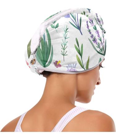 Super Absorbent Lavender Cactus Hair Towel 2 Pack - Quick Dry Turbans for Women & Girls - Buy Online on GoSupps.com