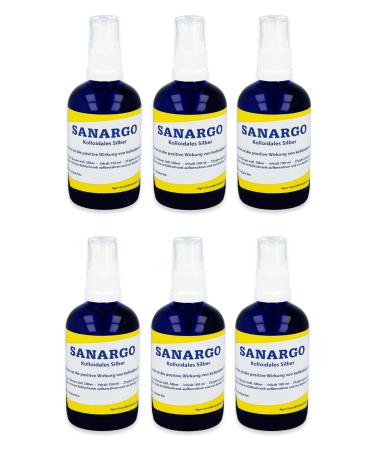 SANARGO: Colloidal Silver 100ml (pack of 6)