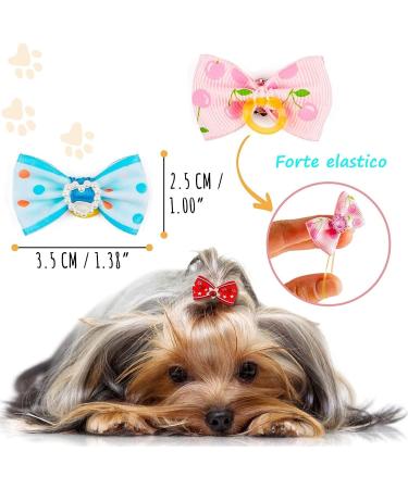 Voarge 50-Piece Dog & Cat Hair Accessories Set - Hairpins & Clips with Elastic Loop - Perfect for Pets Worldwide - Buy Online on GoSupps.com