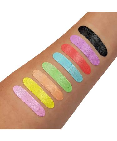 Moon Glow Neon-UV Face & Body Chalk Makeup - Pastel & Intense Colors Glows Under UV Light - Ideal for Parties & Events - Buy Online on GoSupps.com