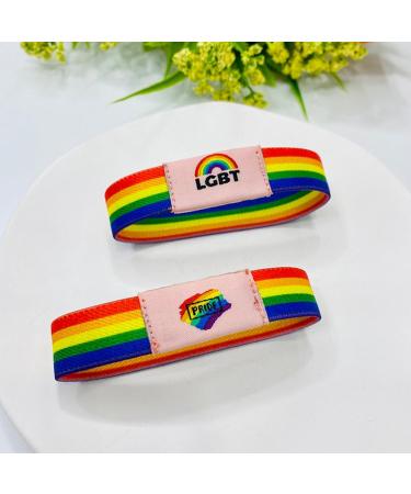 OralGos Set of 2 Rainbow Hand Chains | Comfortable Stylish Unisex Bracelets | Colorful Handwoven Elastic Bangles - Buy Online on GoSupps.com