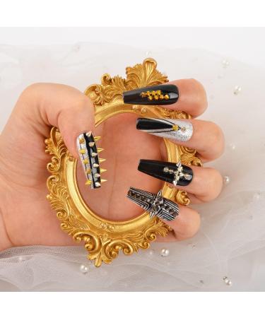 Shop DANNEASY 2 Boxes Punk Nail Charms - 24 Grid Mix-Color Metal Rivet Cone Spikes for Acrylic Nails - Nail Art Studs & Jewels - International Shipping Available - Buy Online on GoSupps.com