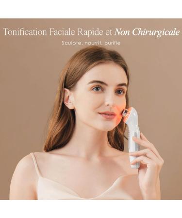 Face Lift Wand by Project E Beauty | Red Blue & Green Light | Vibrating Massage | Collagen Boost | Anti-Aging | Firming | D - Buy Online on GoSupps.com