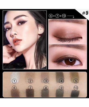 10 Colors Glitter Eyeshadow Pallet Shimmer Colorful Eyeshadow Palette Makeup Diamond Bright Makeup Shimmery Highly Pigmented Waterproof Long-lasting Sweatproof Practice Make Up - Buy Online on GoSupps.com