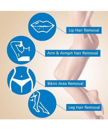 Adjustable Temperature Wax Warmer Hair Removal Kit - Includes 4 Bags Hard Wax Beads, Application Spatulas, Vented Cover, Auto Shut-Off - Buy Online on GoSupps.com