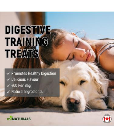 miNATURALS Pets K9 Fibre Training Treats for Dogs 400 Bites Natural Superfoods with Peanut Butter Pumpkin Banana & Apple Digestive Support Dogs Made in Canada - Buy Online on GoSupps.com