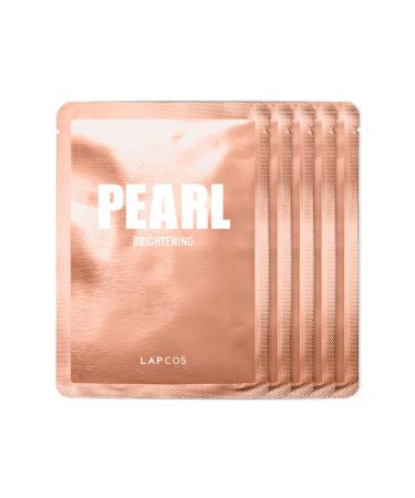 Lapcos Daily Skin Beauty Mask Pearl Brightening 5 Sheets 0.81 fl oz (24 ml) Each
