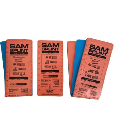 Rescue Essentials SAM SPLINT 3X COMBO PACK 36 18 AND 9- ORANGE/BLUE