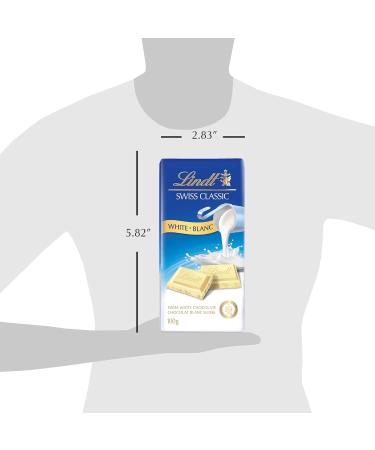 Lindt Swiss Classic White Chocolate Bar 100 Grams White Chocolate 100 - Buy Online on GoSupps.com