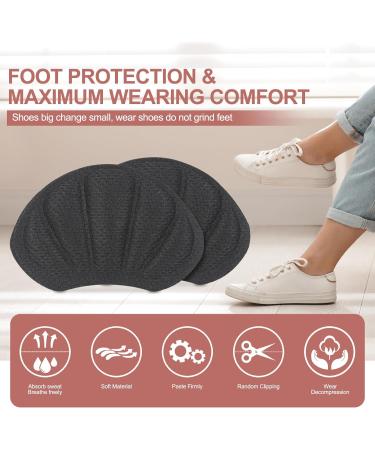 Mivora Heel Cushion - 8 Self-Adhesive Shoe Cushions for Large Shoes | Anti-Bubble Heel Protector Pads - Comfort & Slip Prevention (Black) - Buy Online on GoSupps.com