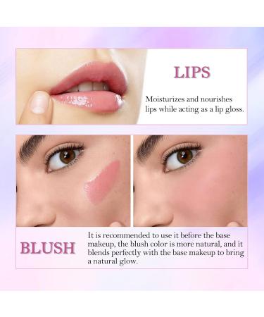 Erinde 2PCS Color Changing Magic Blush for Cheeks & Lips | Waterproof Gel Blush Makeup Duo | Moisturizing Cream Blusher | Glossy Shiny Finish | 1.06 Ounce (Pack of 2) - Buy Online on GoSupps.com