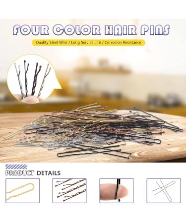 Swpeet 420Pcs Hair Pins and Clips Kit - 2 Styles, Mixed Colors - Bobby Pins and U Hair Pins for Girls and Women - Buy Online on GoSupps.com