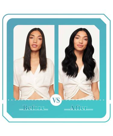 Fshine Tape In Extensions - 35cm Real Human Hair Deep Black Remy 50g (20 Pieces) - Smooth & Straight Hair Extensions - Buy Online on GoSupps.com