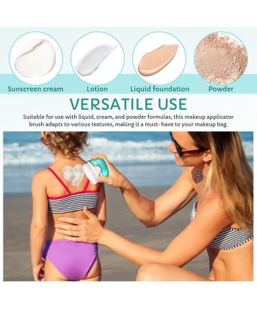 TOYANDONA Cream Brush Makeup Applicator Brush Sun Block Blush Cosmetics Brush Foundation Blending Brush With Cover - Buy Online on GoSupps.com
