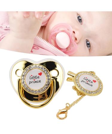 Luxury Golden Rhinestone Pacifier for Newborns | Bling Baby Pacifier (6-18 Months) - Buy Online on GoSupps.com