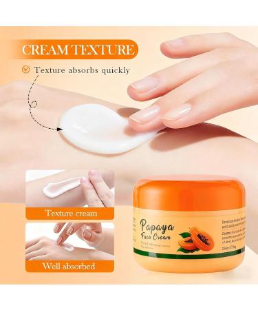 INSEEK Papaya Cream for Face Hydrating Papaya Face Cream with Natural Extract Long-Lasting Deeply Moisturizes & Nourish Skin Lightweght and Fast-Absorbing Gentle Formula for All Skin Types - Buy Online on GoSupps.com