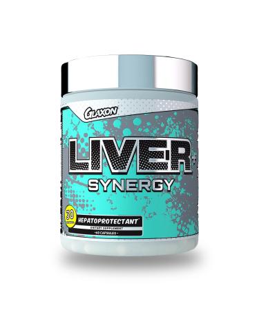 Glaxon Liver Synergy - Comprehensive Liver Support Supplement with Milk Thistle Extract Adaptogenic Herbs L-Glutathione NAC and Potent Antioxidants - Nourish and Protect Your Liver - 30 Servings