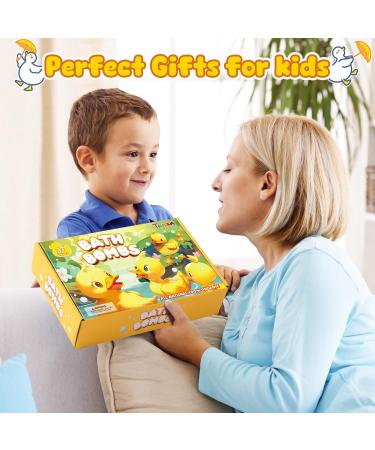 Duck Bath Bombs for Kids with Toys Inside Bubble Bath Fizzers with 14 Duck Surprise Bath Toys Organic Natural Bath Bomb Spa Fizzy Birthday Christmas Gifts for 3 4 5 6 7 8+ Year Old Girls Boys - Buy Online on GoSupps.com