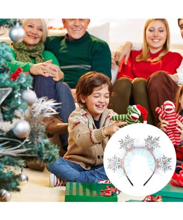 BORFUE Christmas Snowflake Headbands Snowflake Head Boppers Xmas Holiday Favors Gifts for Women Costume - Buy Online on GoSupps.com