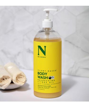 Dr. Natural Citrus Body Wash - 32 oz Moisturizing Formula for Dry Skin | Organic Shea Butter | Hypoallergenic & Plant-Based - Buy Online on GoSupps.com