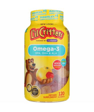 L'il Critters Omega-3 Raspberry-Lemonade Flavors 120 Gummies