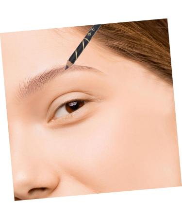 Healvian 28 Pcs Two-in-one Eyebrow Pencil Brown Eyeliner Pencils Eyebrow Pencils with Pencil Sharpener Wooden - Buy Online on GoSupps.com