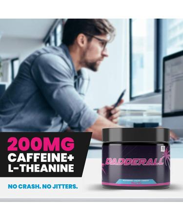 Dadderall Nootropic Powder for Energy and Focus | Miami Vice Flavor | 200mg Caffeine | No Sugar Focus Energy Drink Mix | 5g Per Scoop | 5.29oz | 30 Servings - Buy Online on GoSupps.com