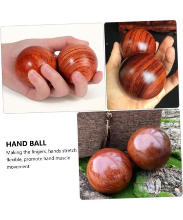 Shop Minkissy Massive Wooden Massage Balls - Handmade Chinese Meditation & Practice Balls for Hand & Foot Health - 4 Pieces - Buy Online on GoSupps.com