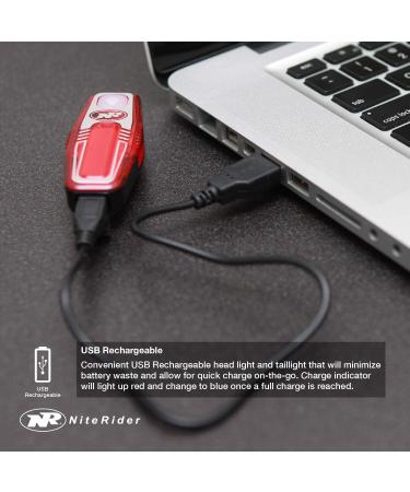 NiteRider Lumina Micro 900 Front & Sabre 110 Rear Bike Light Combo Pack - USB Rechargeable LED Bicycle Lights for Safety in Mountain, Road, City Commuting Cycling | Water Resistant - Buy Online on GoSupps.com