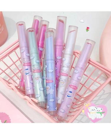 3 Colors Cute Love Lipstick Set - Heart Shape Velvet Matte Waterproof & Long Lasting Lip Clay for Girls | Non-Stick Cup Pack of 3 - Buy Online on GoSupps.com