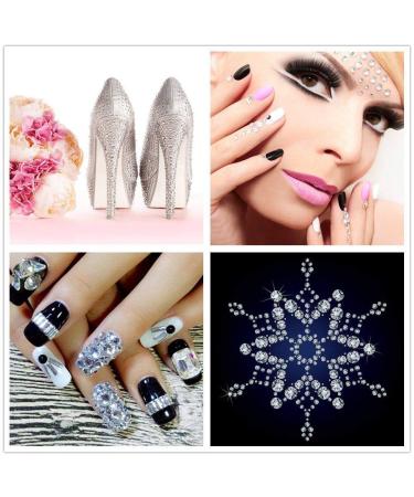 4300 Flat Back Nail Art Rhinestones Set with Storage Box & Picking Pen - Champagne | 6 Sizes (2-6.5mm) for DIY Crafts - Buy Online on GoSupps.com