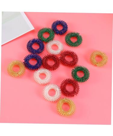 Oatipho 15-Pack Sensory Finger Rings - Stress Relief Acupressure Fidget Toys for Kids - Mini Spiky Massage Rings for Finger Blood Flow - Buy Online on GoSupps.com