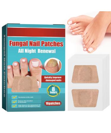 Toe Nail Patches for Fungus Nighttime Renewal Patches Fungal Nail Patches Toenail for Safe Fast and Effective Foot Care 16 Patches (1 Box)
