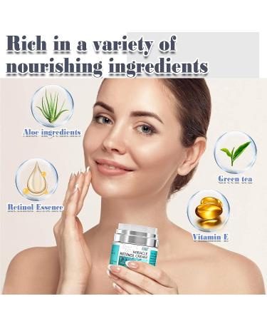 ALINICE Retinol Cream for Face - Anti-Aging Collagen Moisturizer for Women with 2.5% Retinol, Hyaluronic Acid, Vitamin E & Green Tea - Buy Online on GoSupps.com