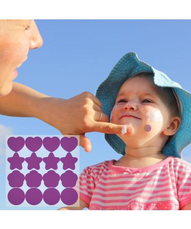 Fiakup UV Stickers for Sunscreen - 80/5 Sheet Waterproof UV Detection Stickers | Color Changing UV Stickers for Sunscreen Reapplication to Avoid Burns for Kids & Adults - Buy Online on GoSupps.com