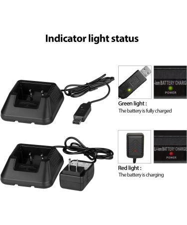 Tenway UV-5R BF-F8H Charger USB Cable Charger for Two Way Radio - DM-5R Compatible - Buy Online on GoSupps.com