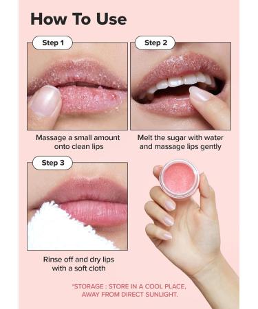 I DEW CARE Lip Scrub - Cushy Crush | Vegan Sugar Exfoliator for Dark Dry and Chapped Lips | Lip Care Products with Vitamin C - 1.05 oz - Buy Online on GoSupps.com