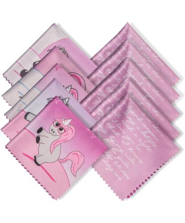 10 Pack Cute Unicorn Microfiber Cleaning Cloths - Multicolor Lens Sunglasses & Eyeglasses Cleaner - Fast International Shipping - Buy Online on GoSupps.com