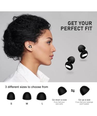 Premium Noise Cancelling Ear Plugs for Sleeping | Soft Silicone High Fidelity Earplugs for Concerts Musicians Festivals Swimming & Work | 2 Pairs 23dB-33dB Noise Reduction - Buy Online on GoSupps.com