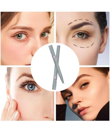 Lower Eyelash Pencil | Fine Liquid Eye Makeup Eyeliner Pencil Multifunctional Quick Drying Liquid Eyeliner Portable Tear Bag Makeup Cosmetics for Daily Use Hersil 01# Black Gray - Buy Online on GoSupps.com