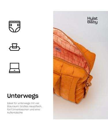 Hylat Baby Diaper Bag Set - Modern Brown Diaper Backpack with Diaper Pad & Cotton Bag - Perfect for On-the-Go Parents | International Shipping Available - Buy Online on GoSupps.com