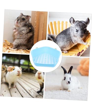 BESPORTBLE Box Rabbit Toilet Bunny Accessories Critter Bath Toilet Pan Tray Bunny Supplies Hamster Plastic Blue - Buy Online on GoSupps.com